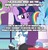 Size: 500x525 | Tagged: safe, edit, edited screencap, screencap, fancypants, fleur-de-lis, prince blueblood, rainbow dash, spike, twilight sparkle, alicorn, dragon, pony, unicorn, between dark and dawn, g4, caption, cartoonito logo, comic, female, headcanon, honeymoon, image macro, implied fancy pants, implied fancyfleur, implied fleur-de-lis, implied shipping, insane fan theory, male, meme, screencap comic, ship:fancyfleur, shipping, straight, text, twilight sparkle (alicorn), winged spike, wings