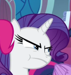 Size: 390x410 | Tagged: safe, screencap, rarity, twilight sparkle, alicorn, pony, between dark and dawn, g4, :t, angry, cropped, cute, faic, furious, madorable, pouting, raribetes, scrunchy face, solo focus, twilight sparkle (alicorn), upset