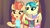 Size: 1920x1080 | Tagged: safe, screencap, aunt holiday, auntie lofty, earth pony, pegasus, pony, g4, the last crusade, chubby, clothes, ear piercing, earring, eyeshadow, female, jewelry, lesbian, makeup, mare, piercing, scarf, wing hands, wings