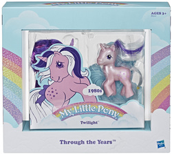 Size: 948x846 | Tagged: safe, twilight, pony, official, female, irl, mlp through the years, photo, san diego comic con, sdcc 2019, through the years, toy
