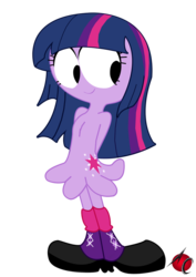 Size: 753x1062 | Tagged: dead source, safe, artist:animax-cartoon, twilight sparkle, g4, crossover, simple background, solo, style emulation, transparent background, wander over yonder