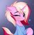 Size: 1935x1989 | Tagged: dead source, source needed, useless source url, safe, artist:twiren, oc, oc only, oc:honningbrew, pony, unicorn, clothes, commission, cute, eye clipping through hair, eyelashes, female, horn, mare, ocbetes, one eye closed, pony oc, shirt, solo, t-shirt, unicorn oc