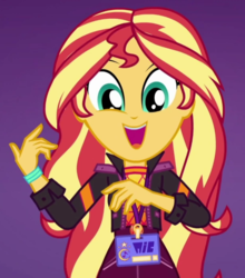 Size: 614x699 | Tagged: safe, screencap, sunset shimmer, equestria girls, g4, how to backstage, spoiler:eqg series (season 2), cropped, cute, female, shimmerbetes, solo