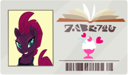 Size: 1179x697 | Tagged: safe, artist:徐詩珮, edit, vector edit, fizzlepop berrytwist, tempest shadow, pony, unicorn, g4, the point of no return, broken horn, eye scar, female, horn, library card, mare, scar, simple background, transparent background