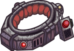 Size: 1082x739 | Tagged: safe, artist:cazra, pony, fallout equestria, bomb collar, collar, detonator, object, prop, simple background, slave collar, transparent background, vector