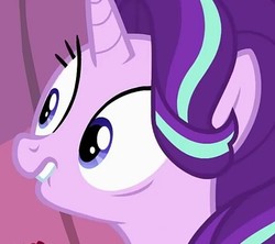 Size: 587x521 | Tagged: safe, screencap, starlight glimmer, pony, unicorn, g4, rock solid friendship, bust, cropped, faic, female, lip bite, solo, worried
