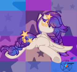 Size: 900x850 | Tagged: safe, artist:azurasquill, oc, pegasus, pony, base used, butt, featureless crotch, female, mare, pentagram, plot, rear view, solo