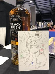 Size: 1536x2048 | Tagged: safe, artist:andypriceart, princess luna, alicorn, pony, g4, drunk, female, irl, mare, photo, solo, traditional art