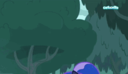 Size: 594x344 | Tagged: safe, screencap, princess luna, pony, between dark and dawn, g4, angry, animated, burrs, butt, cartoonito logo, female, fetish fuel, gif, literal butthurt, moonbutt, pain, plot, stingbush seed pods, wavy mouth, wince