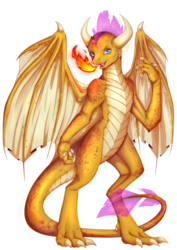 Size: 2480x3508 | Tagged: safe, artist:midfire, smolder, dragon, g4, dragoness, female, fire, fire breath, high res, simple background, solo, transparent background