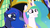 Size: 1920x1080 | Tagged: safe, screencap, princess celestia, princess luna, alicorn, pony, between dark and dawn, g4, my little pony: friendship is magic, season 9, duo, duo female, ethereal mane, faic, female, grin, mare, royal sisters, siblings, sisters, smiling, starry mane