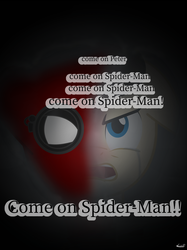 Size: 1400x1867 | Tagged: safe, artist:99999999000, pony, male, marvel, marvel cinematic universe, peter parker, ponified, solo, spider-man, spiderman homecoming, trapped