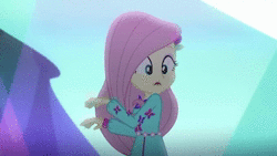 Size: 1344x756 | Tagged: safe, screencap, fluttershy, human, equestria girls, g4, my little pony equestria girls: choose your own ending, the last drop, the last drop: fluttershy, animated, blushing, cute, female, geode of fauna, giggling, growl, magical geodes, music festival outfit, rawr, shyabetes, sound, weapons-grade cute, webm