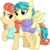 Size: 3200x3200 | Tagged: safe, artist:cheezedoodle96, aunt holiday, auntie lofty, earth pony, pegasus, pony, g4, my little pony: friendship is magic, the last crusade, .svg available, clothes, couple, eye contact, female, high res, hoof on chest, hug, lesbian, looking at each other, mare, rearing, scarf, ship:lofty day, shipping, simple background, spread wings, svg, sweater, transparent background, vector, wings