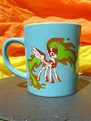 Size: 906x1208 | Tagged: safe, artist:malte279, daybreaker, pony, g4, craft, cup, porcelain painting
