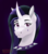 Size: 2006x2281 | Tagged: safe, artist:discbreaker100, princess celestia, alicorn, pony, between dark and dawn, g4, alternate hairstyle, bust, collar, curved horn, dyed mane, edgy, emo, emolestia, female, frown, goth, head only, high res, horn, looking at you, mare, portrait, punklestia, solo, speedpaint available, spiked collar, teardrop