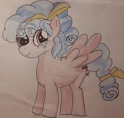 Size: 1538x1472 | Tagged: safe, artist:thelittlemerhog, cozy glow, pony, g4, female, solo, traditional art