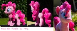 Size: 1920x772 | Tagged: safe, artist:rtryart, pinkie pie, earth pony, pony, g4, cute, diapinkes, irl, photo, plushie, solo