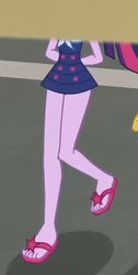 Size: 335x665 | Tagged: safe, screencap, sci-twi, twilight sparkle, equestria girls, equestria girls series, g4, x marks the spot, cropped, feet, female, legs, pictures of legs, sci-twi swimsuit, solo