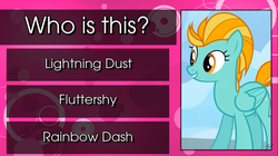 Size: 1366x766 | Tagged: safe, fluttershy, lightning dust, rainbow dash, pony, g4, youtube link