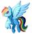 Size: 1606x1696 | Tagged: safe, artist:noxi1_48, rainbow dash, pegasus, pony, g4, digital art, female, fluffy, happy, simple background, solo, spread wings, white background, wings