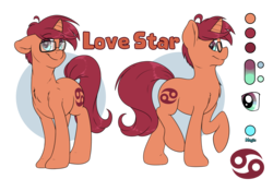 Size: 5000x3500 | Tagged: safe, artist:fluffyxai, oc, oc only, oc:love star, pony, reference sheet, solo