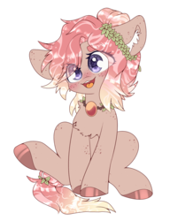 Size: 2000x2600 | Tagged: safe, artist:etoz, oc, oc only, oc:felice, pony, blushing, commission, cute, female, happy, high res, mare, sitting, smiling, solo