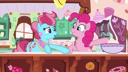 Size: 1920x1080 | Tagged: safe, screencap, cup cake, pinkie pie, earth pony, pony, between dark and dawn, g4, bowl