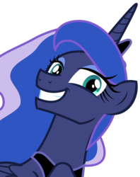 Size: 2606x3284 | Tagged: safe, artist:sketchmcreations, princess luna, alicorn, pony, between dark and dawn, g4, season 9, faic, female, grin, high res, looking at you, mare, simple background, smiling, smiling at you, solo, transparent background, vector