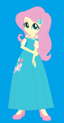 Size: 316x607 | Tagged: safe, artist:starman1999, fluttershy, equestria girls, g4, base used, female, long dress, solo