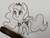 Size: 5120x3840 | Tagged: safe, artist:lightisanasshole, princess luna, alicorn, pony, g4, :t, adorkable, big eyes, black and white, chibi, crown, cute, dork, female, grayscale, jewelry, lunabetes, marker drawing, monochrome, photo, regalia, simple background, solo, traditional art, white background