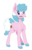 Size: 3040x4705 | Tagged: safe, artist:paskanaakka, part of a set, oc, oc only, oc:artabana, earth pony, pony, chest fluff, colored hooves, commission, digital art, female, happy, mare, mouth hold, paintbrush, simple background, smiling, solo, standing, transparent background