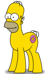Size: 4021x6495 | Tagged: artist needed, safe, earth pony, pony, g4, abomination, comments locked down, crossover, cursed image, every day we stray further from god's light, homer simpson, kill it with fire, majestic as fuck, male, my eyes, nightmare fuel, oh god no, poner simpson, ponified, rule 85, shitposting, simple background, solo, the simpsons, transparent background, vector, wat, what has magic done, what has science done