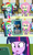 Size: 1280x2142 | Tagged: safe, edit, edited screencap, screencap, aqua blossom, drama letter, fluttershy, rainbow dash, sophisticata, spike, twilight sparkle, watermelody, dog, equestria girls, g4, my little pony equestria girls: rainbow rocks, male, nightmare fuel, rainbow dash phone meme, sonic the hedgehog, sonic the hedgehog (film), sonic the hedgehog (series), spike the dog, ugly sonic, uncanny valley