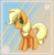 Size: 1932x1953 | Tagged: safe, artist:andromedasparkz, applejack, earth pony, pony, g4, female, mare, newbie artist training grounds, simple background, smiling, solo, standing