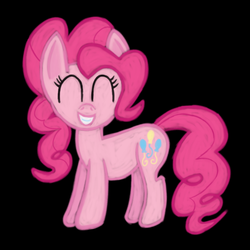 Size: 4096x4096 | Tagged: safe, artist:venaf, pinkie pie, earth pony, pony, g4, absurd resolution, atg 2019, female, newbie artist training grounds, simple background, solo