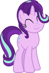 Size: 4000x5951 | Tagged: safe, artist:pilot231, starlight glimmer, pony, unicorn, g4, student counsel, ^^, cute, daaaaaaaaaaaw, eyes closed, female, glimmerbetes, mare, simple background, smiling, solo, transparent background, vector