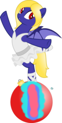 Size: 515x1024 | Tagged: artist needed, safe, oc, oc only, bat pony, pony, ball, ballerina, bat pony oc, clothes, dancing, simple background, solo, transparent background, tutu