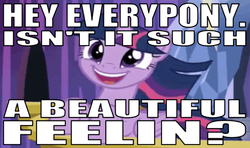 Size: 642x379 | Tagged: safe, edit, edited screencap, editor:undeadponysoldier, screencap, twilight sparkle, alicorn, pony, g4, the crystalling, adorable face, caption, castle, cute, cute smile, female, image macro, jontron, looking at you, mare, open mouth, reference, smiling, solo, talking to viewer, text, twilight sparkle (alicorn)
