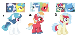Size: 800x381 | Tagged: safe, artist:skeleshibe, earth pony, pony, unicorn, base used, blank flank, crack ship offspring, magical gay spawn, magical lesbian spawn, offspring, parent:big macintosh, parent:fancypants, parent:lemon hearts, parent:moondancer, parent:night glider, parent:trixie, simple background, transparent background