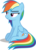 Size: 3550x5000 | Tagged: safe, artist:cencerberon, rainbow dash, pegasus, pony, g4, .svg available, episode unknown, faic, female, lidded eyes, mare, show accurate, simple background, sitting, smiling, smirk, smug, smugdash, solo, transparent background, vector