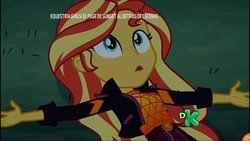 Size: 1280x720 | Tagged: safe, screencap, sunset shimmer, equestria girls, equestria girls specials, g4, my little pony equestria girls: better together, my little pony equestria girls: sunset's backstage pass, female, geode of empathy, grass, loss (meme), magical geodes, music festival outfit