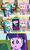 Size: 1280x2142 | Tagged: safe, edit, edited screencap, screencap, aqua blossom, drama letter, fluttershy, rainbow dash, sophisticata, spike, twilight sparkle, watermelody, dog, equestria girls, g4, my little pony equestria girls: rainbow rocks, cellphone, comic, crying, end of ponies, in-universe pegasister, phone, rainbow dash phone meme, screencap comic, smartphone, spike the dog