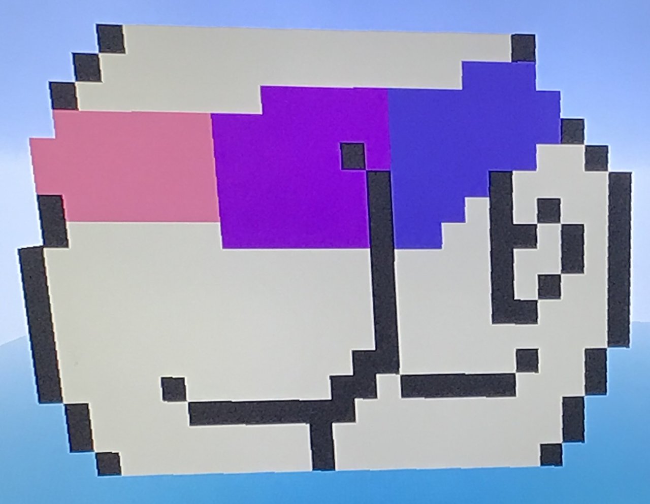 2076418 - suggestive, artist:theanimefanz, oc, oc:dj fl-@, oc:tenor kidd,  pony, bisexual pride, bisexual pride flag, butt, clothes, implied bisexual,  lewd, minecraft, minecraft pixel art, pixel art, plot, pride, shorts -  Derpibooru