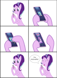 Size: 1378x1864 | Tagged: safe, artist:gossamer-firefly, starlight glimmer, pony, unicorn, g4, cellphone, comic, dialogue, female, newbie artist training grounds, phone, pocket ponies, smartphone, solo, truth