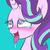 Size: 1000x1000 | Tagged: safe, artist:cherry days, starlight glimmer, pony, unicorn, g4, ahegao, blushing, crying, drool, female, heart eyes, open mouth, solo, tears of pleasure, teary eyes, tongue out, wingding eyes
