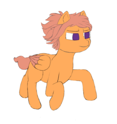Size: 683x726 | Tagged: safe, artist:shoophoerse, oc, oc only, oc:shoop, pegasus, pony, atg 2019, newbie artist training grounds, running, solo