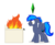 Size: 8138x6713 | Tagged: safe, artist:blue-vector, oc, oc only, oc:proffy floyd, pegasus, pony, cooking, fire, male, plumbob, solo, stallion, stove, the sims