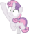 Size: 3000x3554 | Tagged: safe, artist:sollace, sweetie belle, pony, unicorn, g4, the last crusade, .svg available, bound together, cute, female, filly, foal, high res, raised leg, show accurate, simple background, solo, tied, transparent background, vector