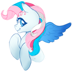 Size: 701x675 | Tagged: safe, artist:techycutie, star catcher, pegasus, pony, g3, catcherbetes, cute, female, simple background, solo, white background